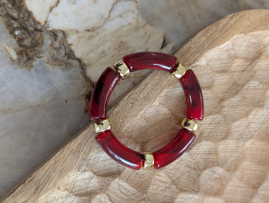 Bracelet Théa - Rouge